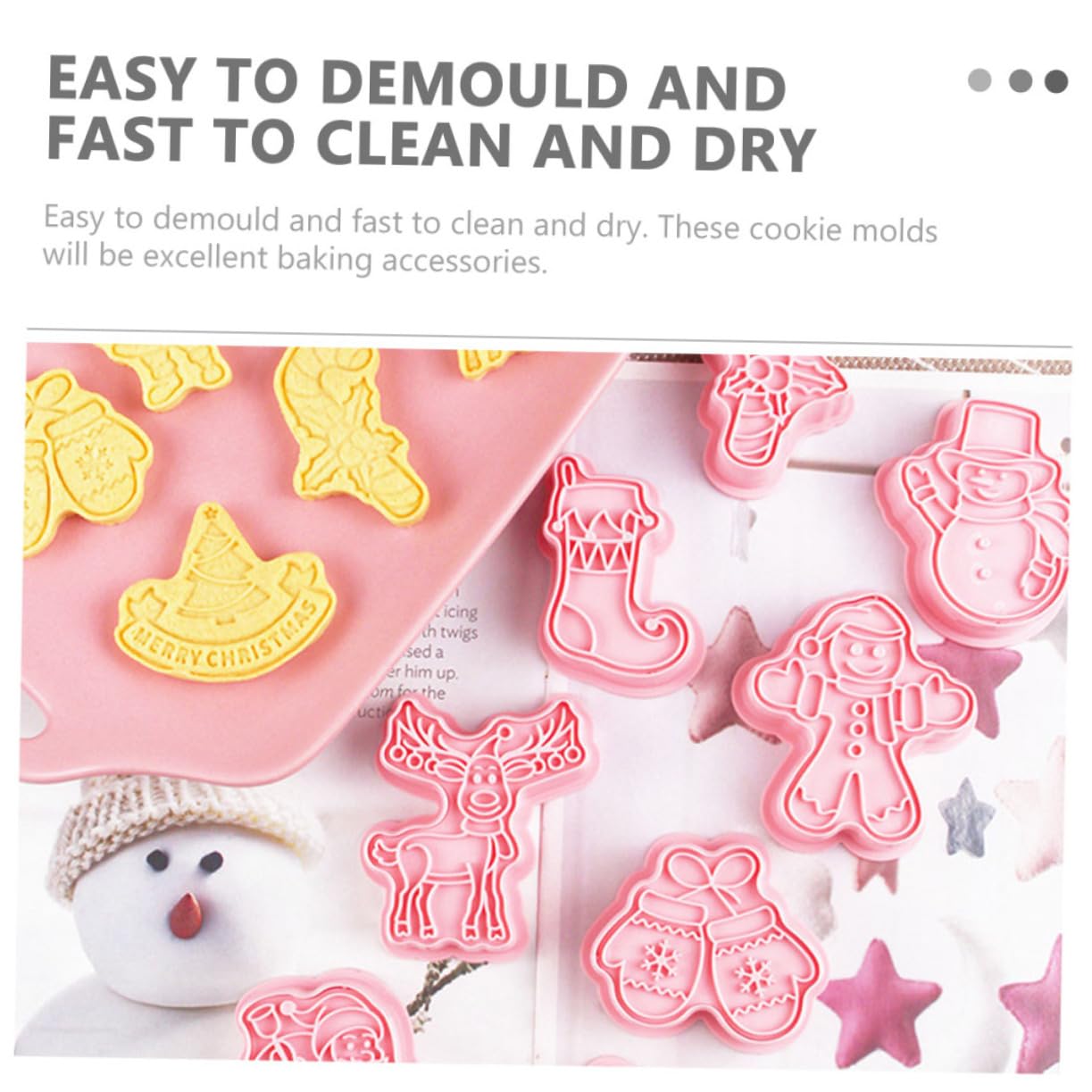 Cabilock 5 Juegos Molde De Galletas Decoraciones De Pastel De Galletas Equipo Navidad Pequeños Cortadores De Galletas Oro Cortador De Galletas De Caldero Día Festivo Rosa Páginas 8 Uds * 5