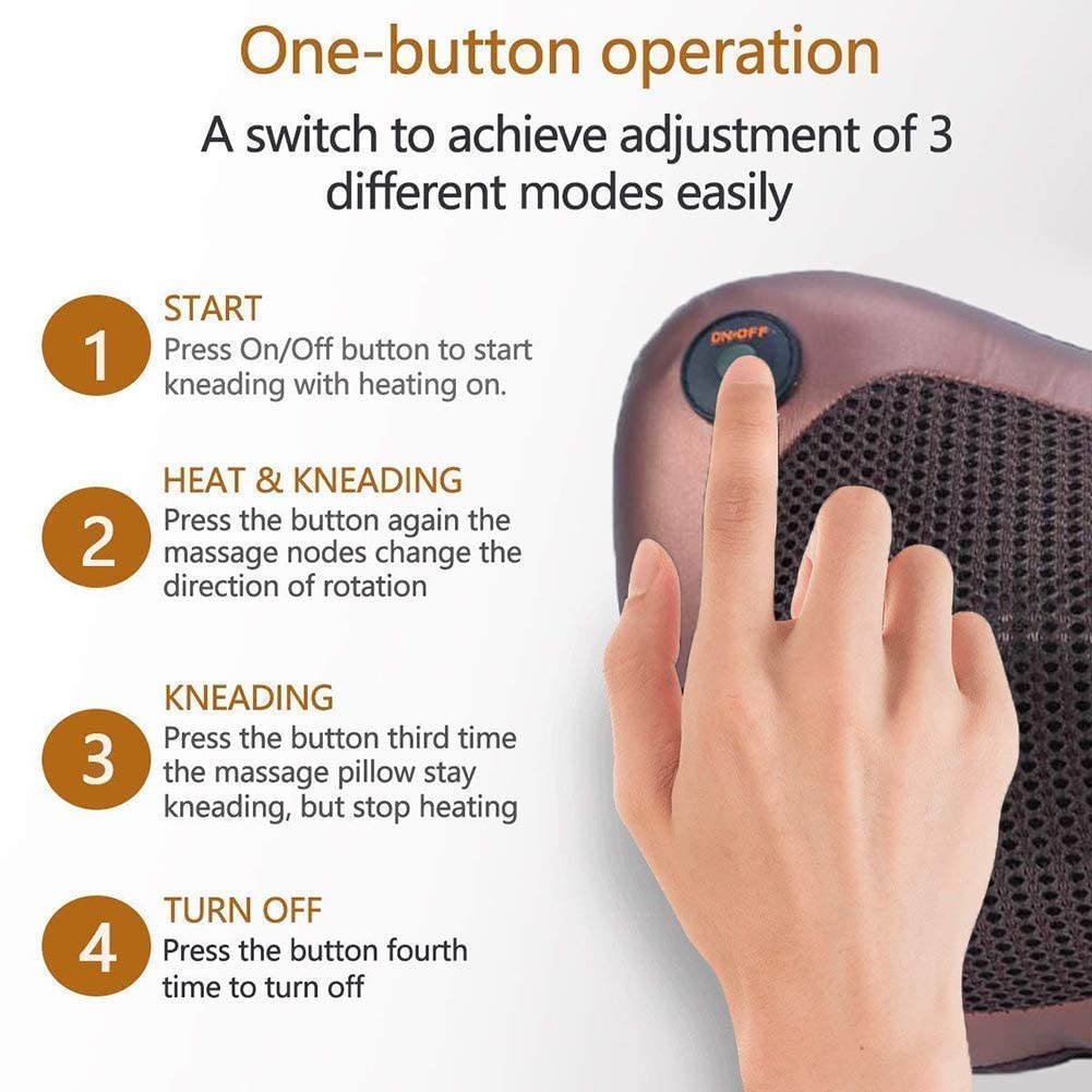 PATTAR Electronic Neck Cushion Full Body Massager with Heat for pain relief Massage Machine for Neck Back Shoulder Pillow Massager - Swiss Relaxation therapy PATTAR Electronic Neck Cushion Full Body Massager with Heat for pain relief Massage Machine for Neck Back Shoulder Pillow Massager - Swiss Relaxation therapy