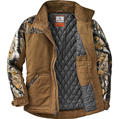 Image of Legendary Whitetails Mens Winter Coat Quilted Canvas Water Repellent Insulated Workwear Jacket