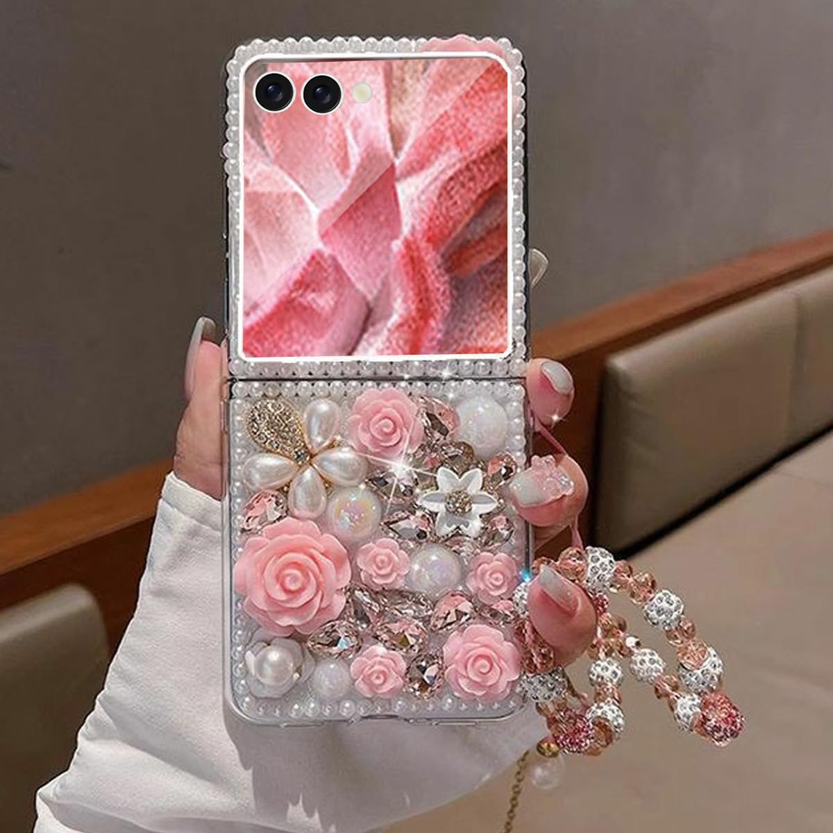 Amazon.com: Changjia for Samsung Galaxy Z Flip 7 Glitter Bling