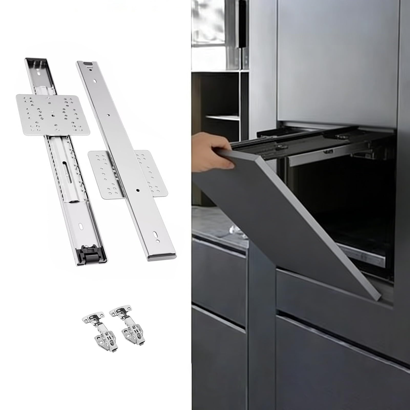 Charnières durables pour armoires de cuisine et portes en métal