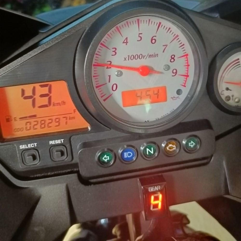 1-6 Velocidad Indicador de marchas Digital LED, medidor de pantalla para Yamaha FZ6 FZ6R FZS600 FZS1000 Fazer XJ6 YZF-R6 R6S R1 FZ8 FZ1 FZ1N TDM900 FZ400 XT660 MT-03 MT01 Xjr400 Ys250