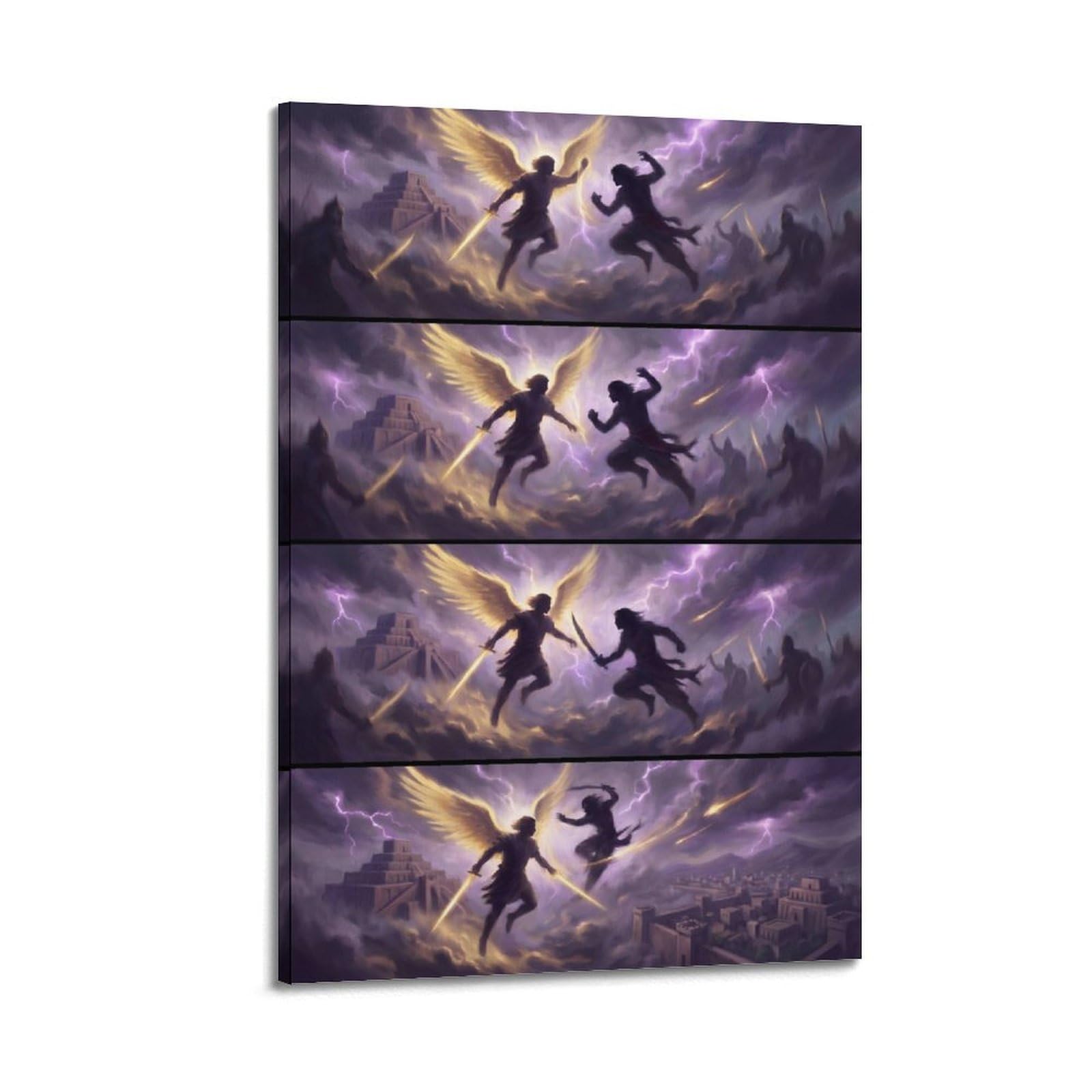 OKNGB Archangel Gabriel Poster Prince of Persia Heavenly Battle Decorative Painting Canvas Art Picture 20x30inch(50x75cm)