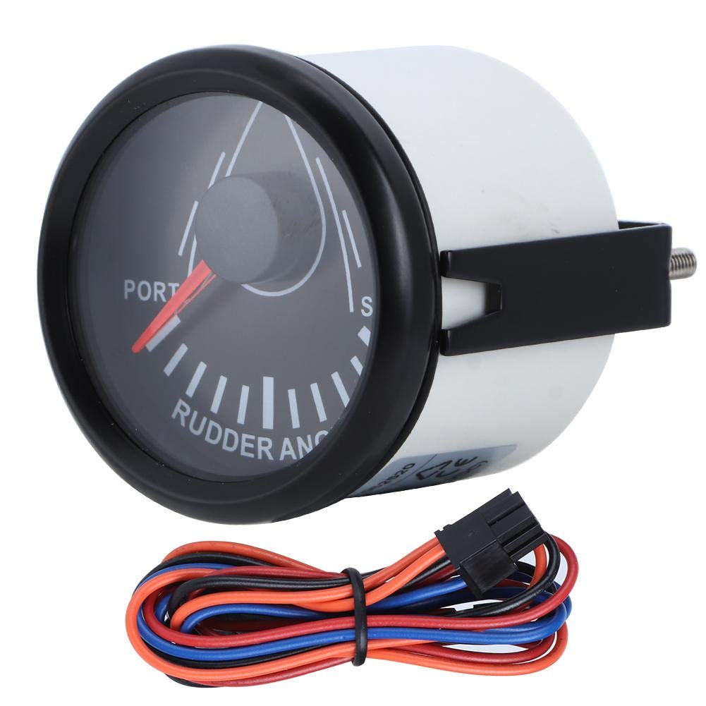 Indicateur D'Angle De Barre Universel 52 Mm pour Bateau | avec Capteur de Barre Rétroéclairage 9-32 V