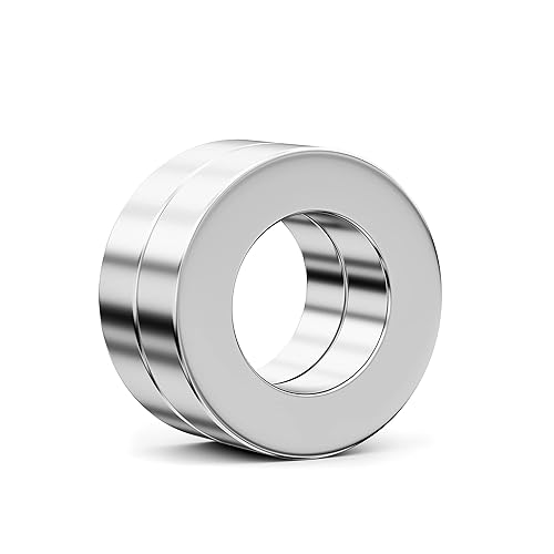 Realth Imanes de disco de neodimio con agujeros paquete de 2 imanes redondos aplicados para manualidades proyectos de ciencia y transmisión