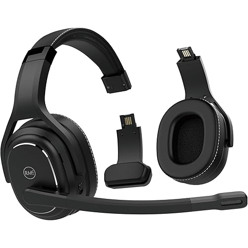 Rand McNally ClearDryve 220 Premium 2-in-1 Wireless Headset for Clear Calls with Noise Cancellation, Long Battery Life & All-Day Comfort
