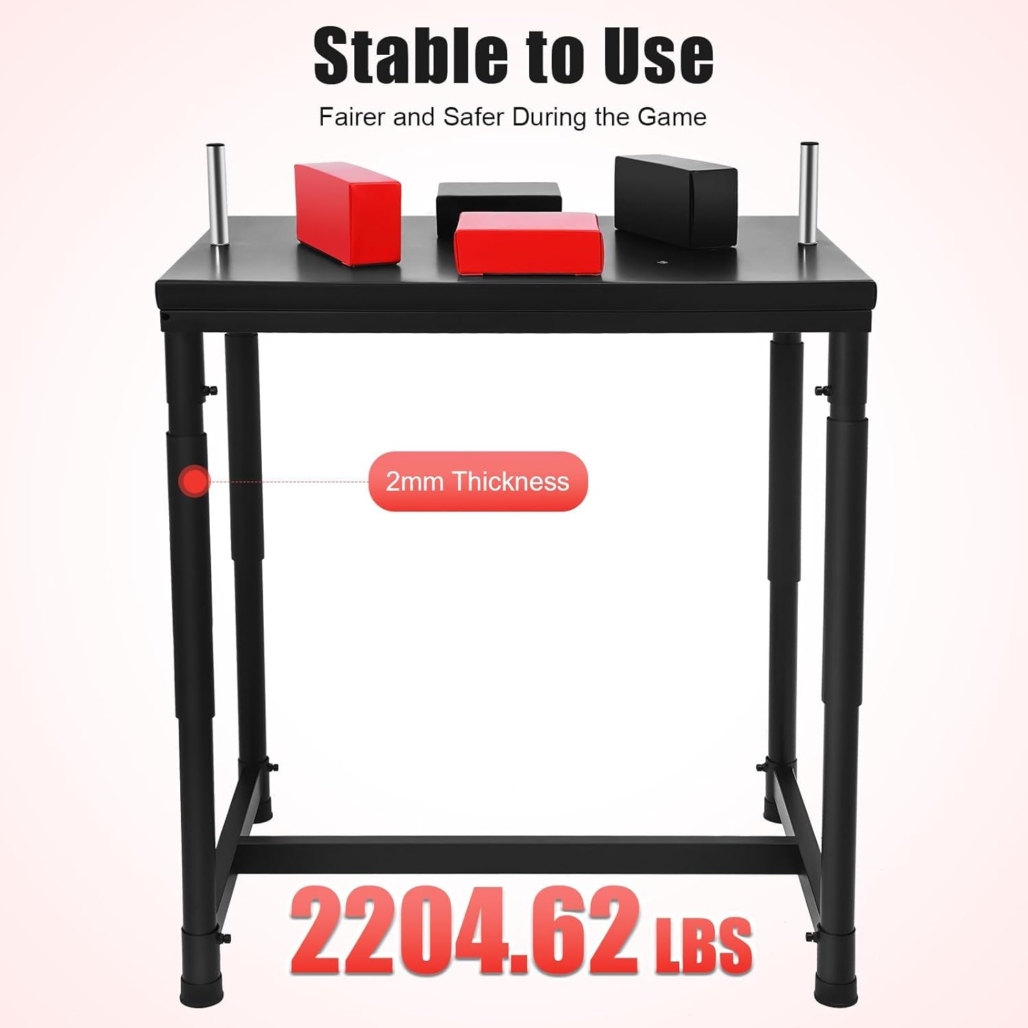 Professional Stainless Steel Wrist Trainer Table Wrist Training Equipment Easy Assembly for Fitness Strength Exercise