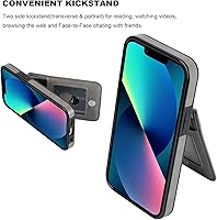 Vista 5 de KIHUWEY Funda compatible con iPhone 13 Mini de 5.4 pulgadas (gris)