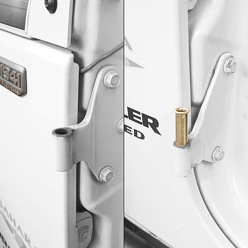 Miniatura 3 de Hooke Road JK Wrangler - Repuesto de bujes de bisagra de puerta y herramienta de extracción de bujes de puerta de metal, compatible con Jeep
