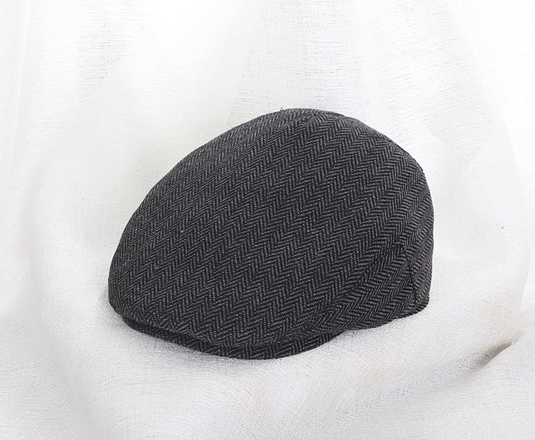 Kids Tweed Newsboy Cap for Boys Toddler, 20s Flat Beret for Little Gentlemen Pageboy Fedora Cabbie Herringbone Hat4