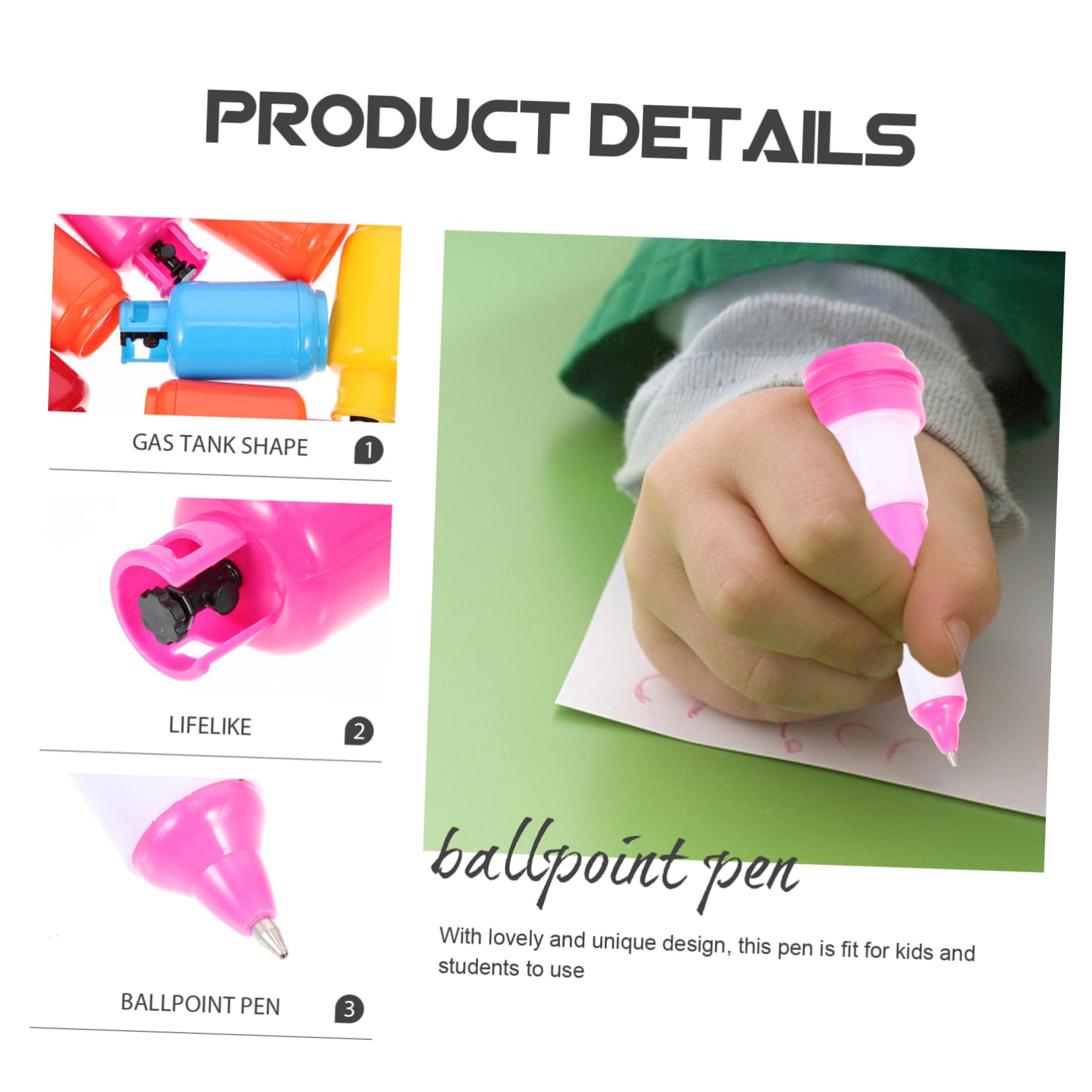 Tofficu 4 Set Penna A Sfera Per Serbatoio Di Gas Evidenziatori Prodotto Multi Punto Gel Agitarsi Penne Nere Gadget Comode Mini Penne Comode Per Pillole Plastica 18 Pezzi * 4