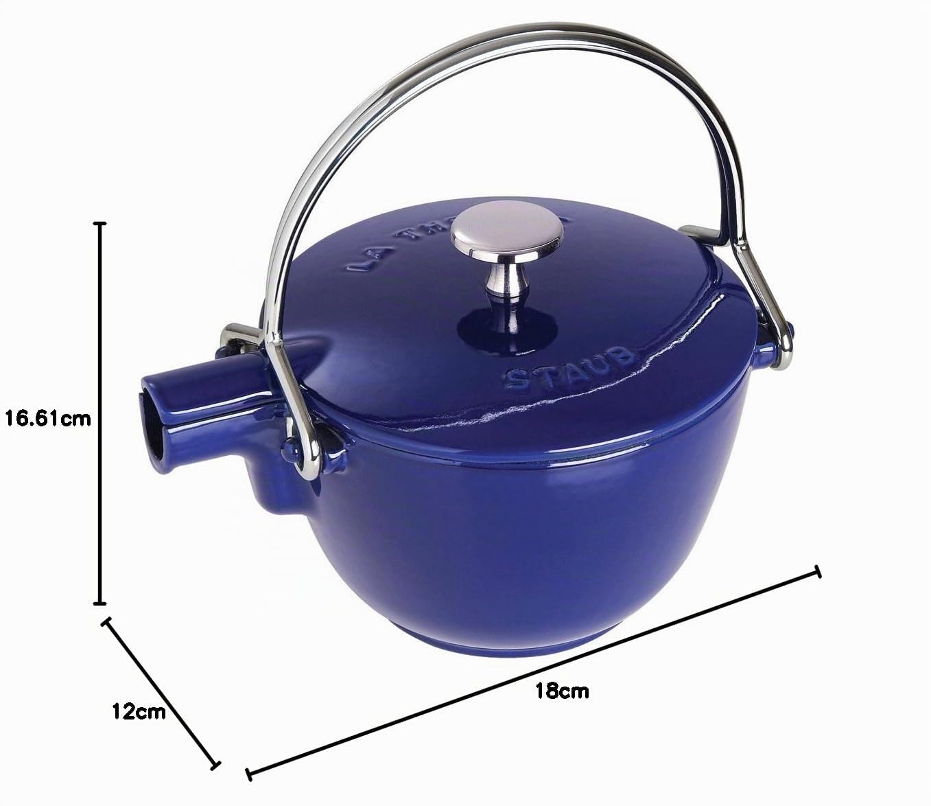 STAUB 1650091 Théière Rond Bleu Intense