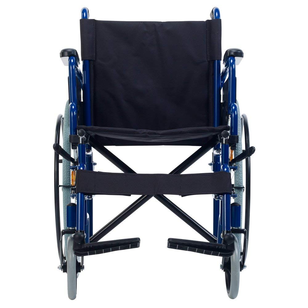 Faltbarer Rollstuhl/Ativrollstuhl Teqler, Sitzbreite: 46 cm, Armlehnen und Fußstützen einklappbar