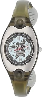 ساعة يد بيضاوية مصنوعة من السيليكون بعرض أنالوج للأطفال من سبيدو، لون زيتي، موديل YIL03