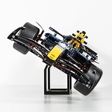 Display Stand Compatible with Technic Red Bull F1 42206 - Premium Shelf Stand for Formula 1 Racing Car Models - Slanted Display Holder for Collectors - Car Model Not Included
