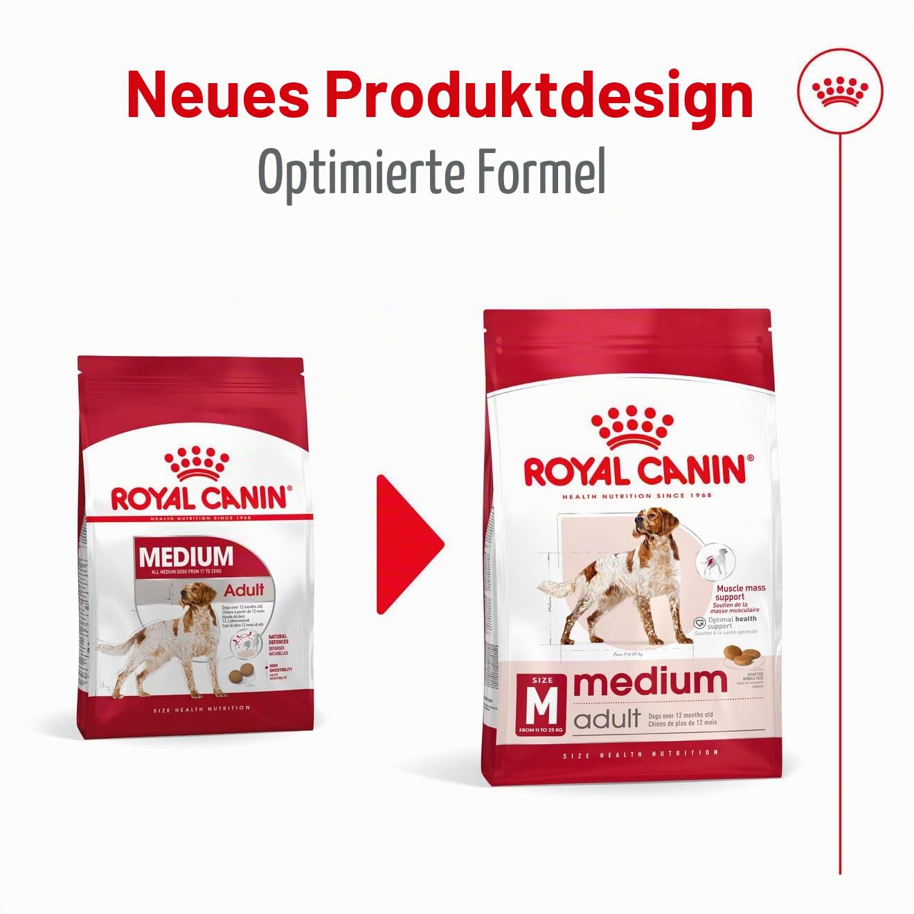 Royal Canin MEDIUM Adult 25, 15 kg- Hundefutter