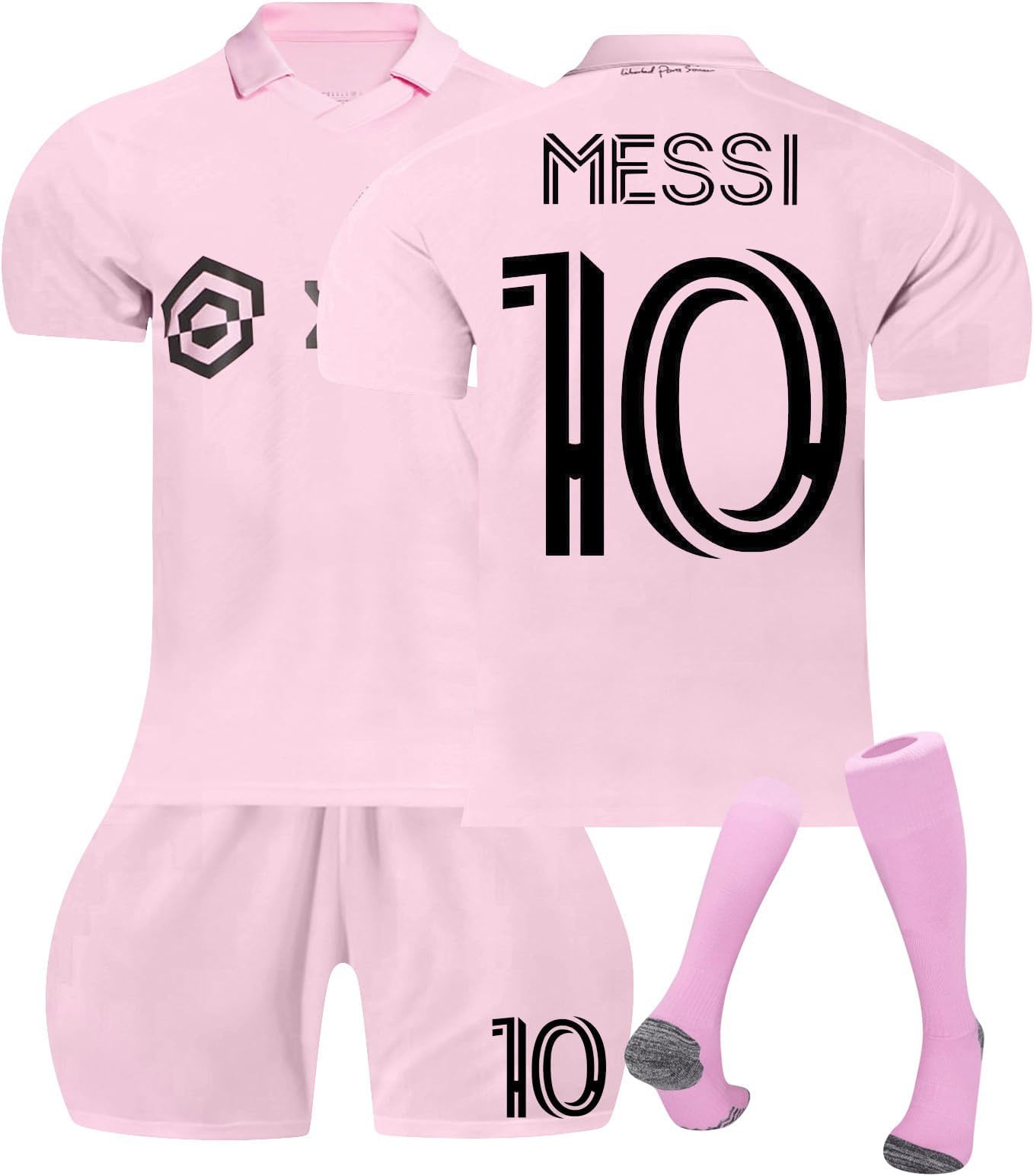 Umiquansome23/24 FC Barca Football Kit Tracksuit Kits for Boys Home Away Kids Football Kit Football Jersey for Boys Adults Kid Junior Football Kit Soccer Tracksuit Boy Training Top Shorts Sock C1