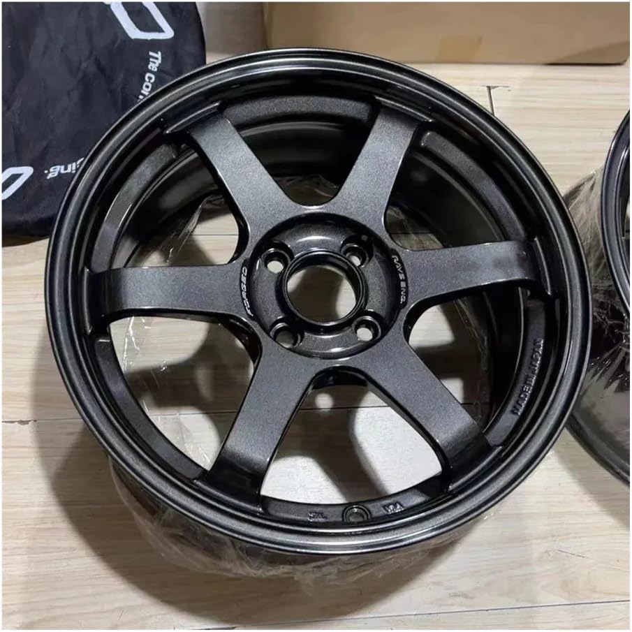 Alloy Wheels Rims Fit for Auto Cars Hoops 6 Spokes Aluminum Alloy Rim Tire 17、18、19、20inch TE37，Can Be Customized(4x100,ONE WHEEL_18IN.)