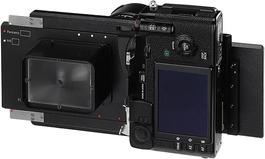 Vizelex RhinoCam for Fujifilm X-Mount MILC Cameras (Such as Fuji X-Pro1, X-E2, X-T1) with Mamiya 645 (M645) Lens Adapter - for Shift Stitching 645 Size and Panoramic Images