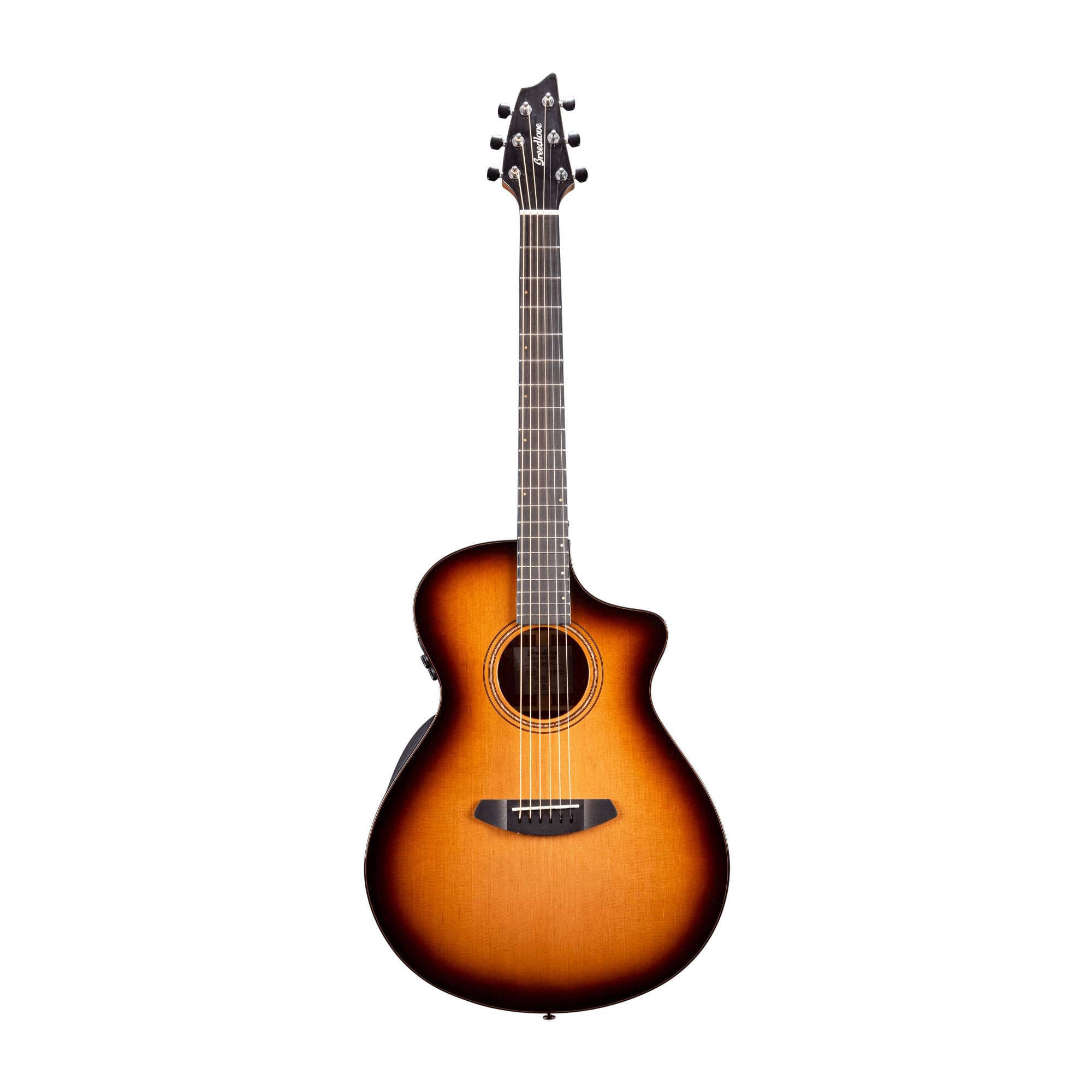 Breedlove Solo Pro Concert CE 6-String Red Cedar-African Mahogany Acoustic Electric Guitar with Ovangkol Bridge (Right-Handed, Edgeburst)