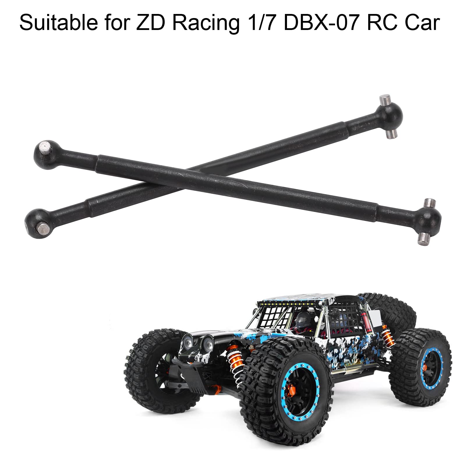Nimomo Rear Drive Shaft, 2Pcs Metal Steel Drive Shaft Dogbone Parts for ZD Racing 1/7 DBX‑07 RC Car Upgrade Parts - Image 3