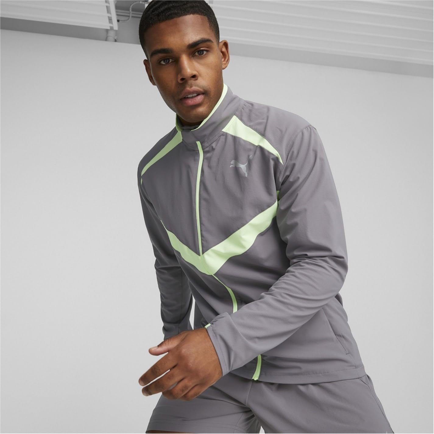 PUMA Giacca Running Uomo Ultraweave - Grigio
