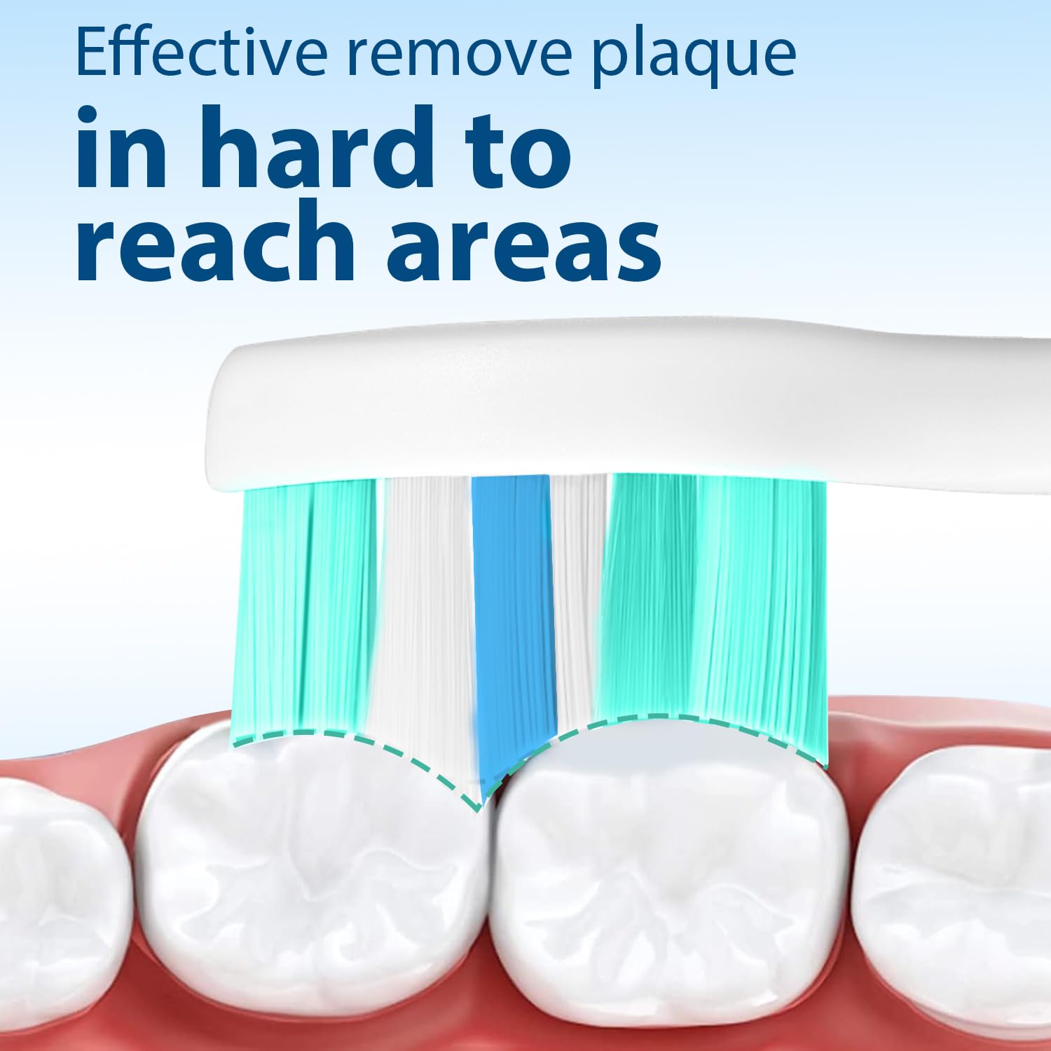 12 Cabeçotes Substitutos para Escovas de Dentes Elétricas Compatíveis com Philips Sonicare - Pack Econômico de Alta Performance - Imagem 5