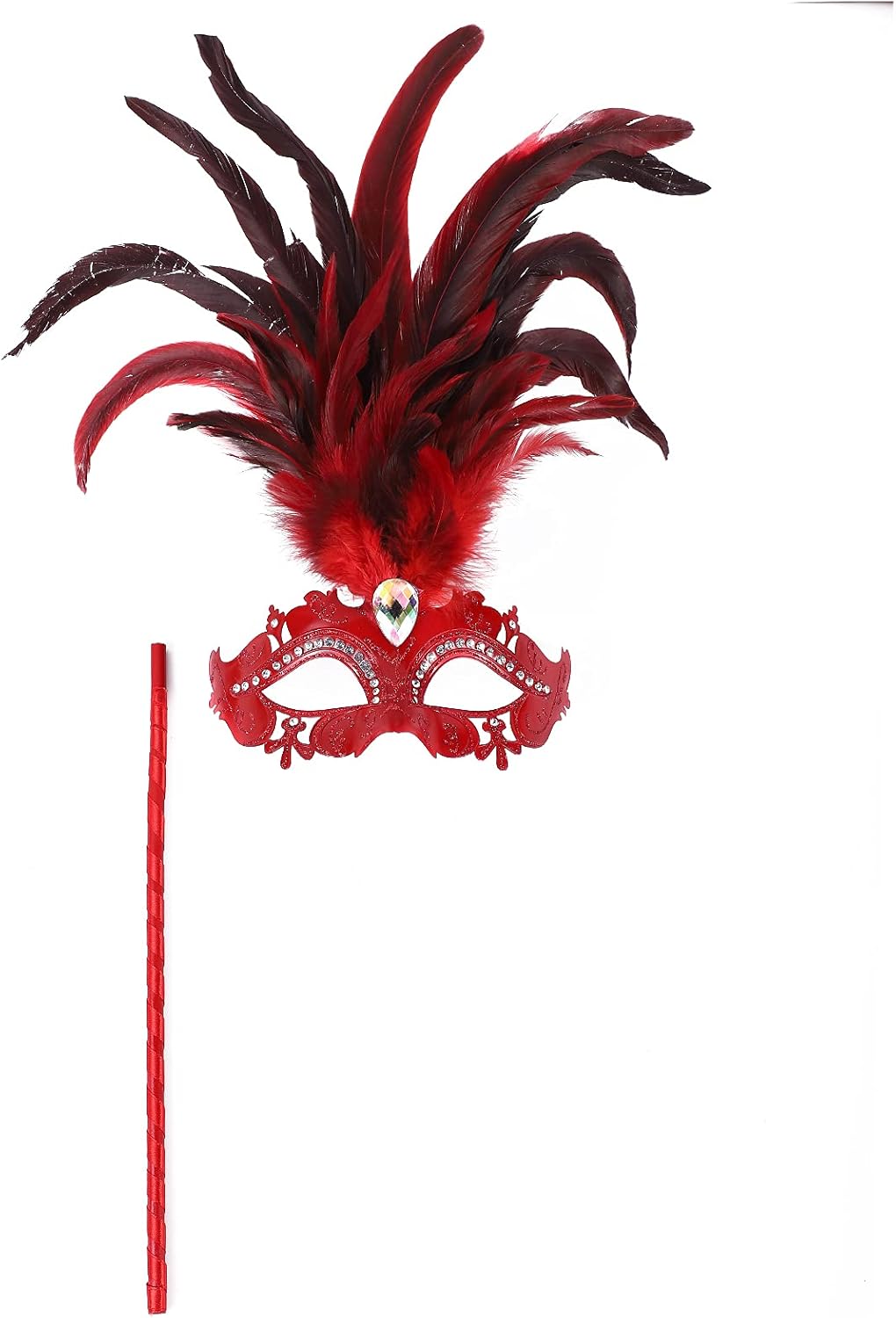 Masquerade Mask for Women Venetian Mask/Halloween/Party/Ball Prom/Mardi Gras/Wedding/Wall Decoration… (Ocean Blue, Large) : Clothing, Shoes & Jewelry