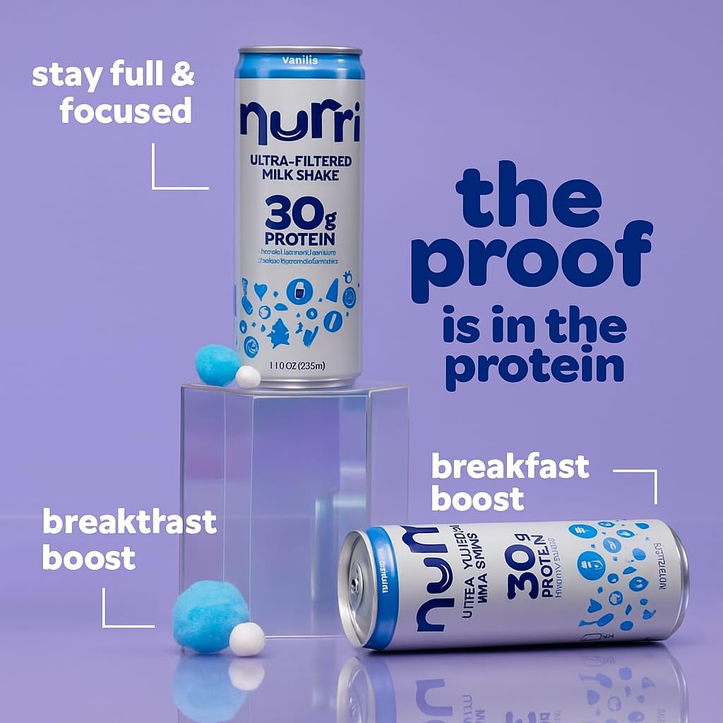 Amazon.com : Nurri vanilla 12-Pack Ulta Filtered Milk Shake, 30g