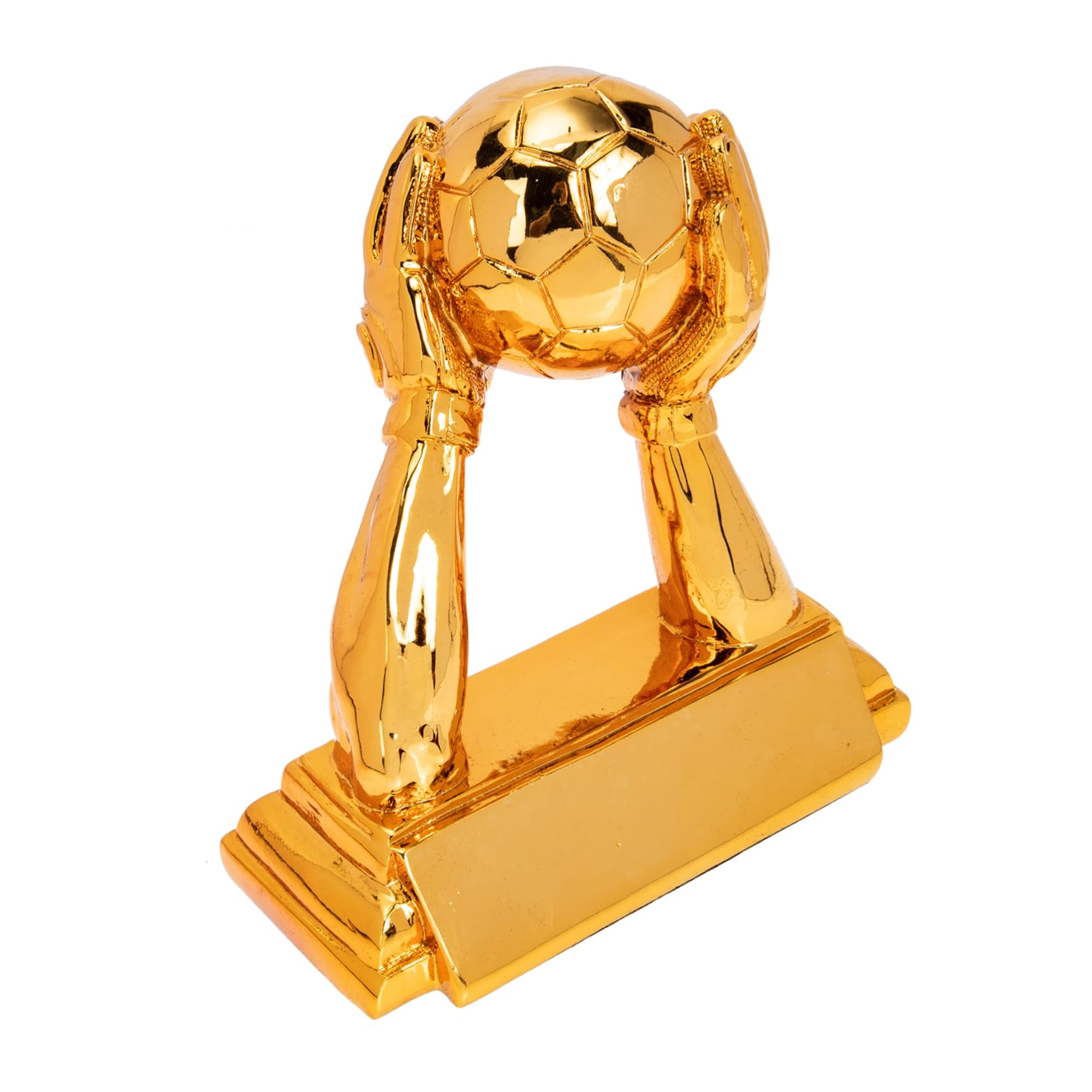 BESTonZON Fußball Trophäe Resin Goldene Handschuh Auszeichnung Vielseitige Dekoration für Fußballwettbewerbe für Fans und Sammler Hochwertige Verarbeitung und Ansprechendes Design