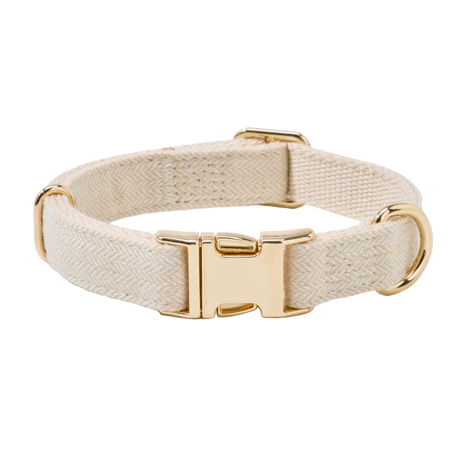 YUDOTE Soft Cotton Hemp Dog Collar