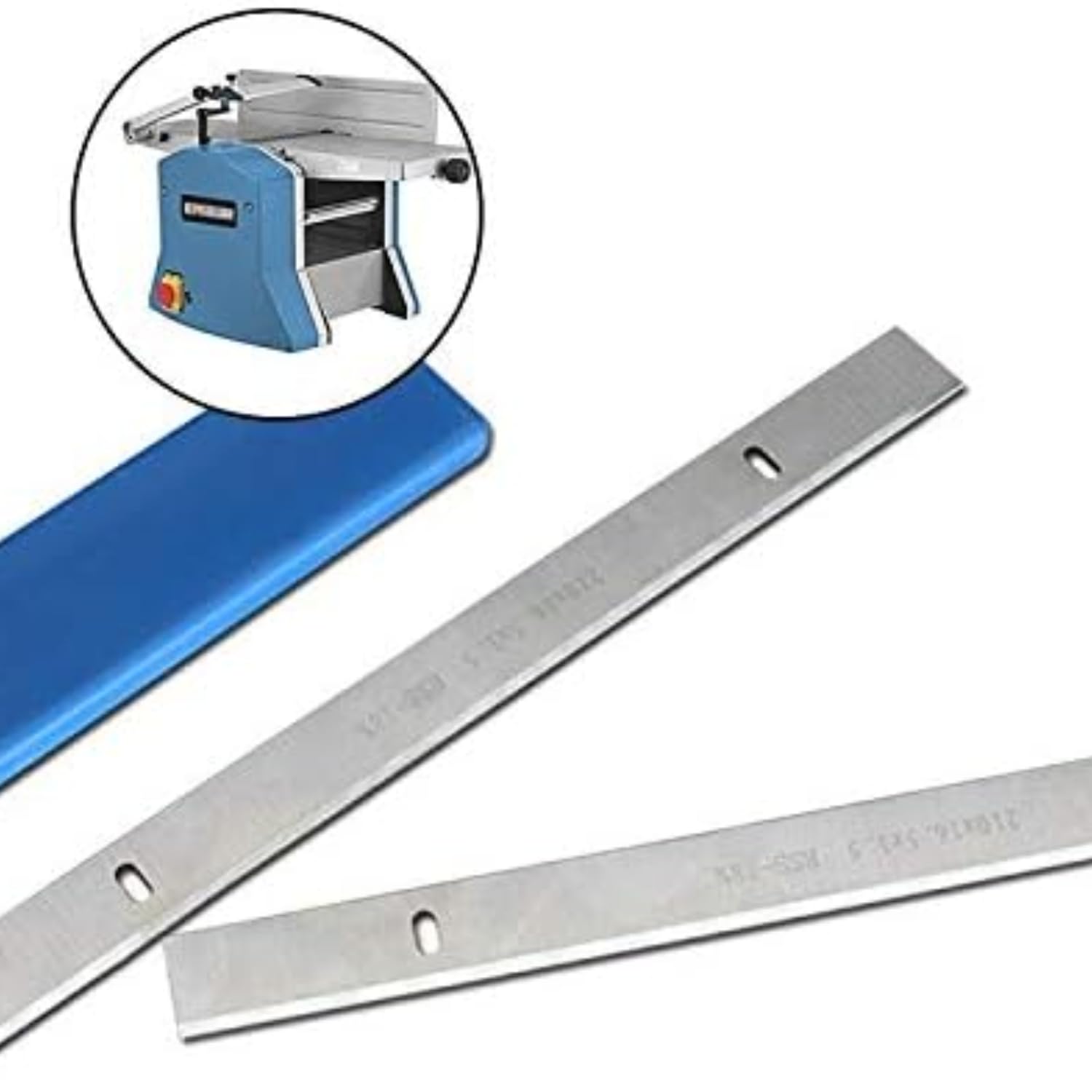 1 par de cuchillas cepilladoras HSS de 210 mm de grosor de 210 x 16,5 x 1,5 mm para accesorios de herramientas de carpintería Scheppach Einhell Erbauer (tamaño: 210 mm)
