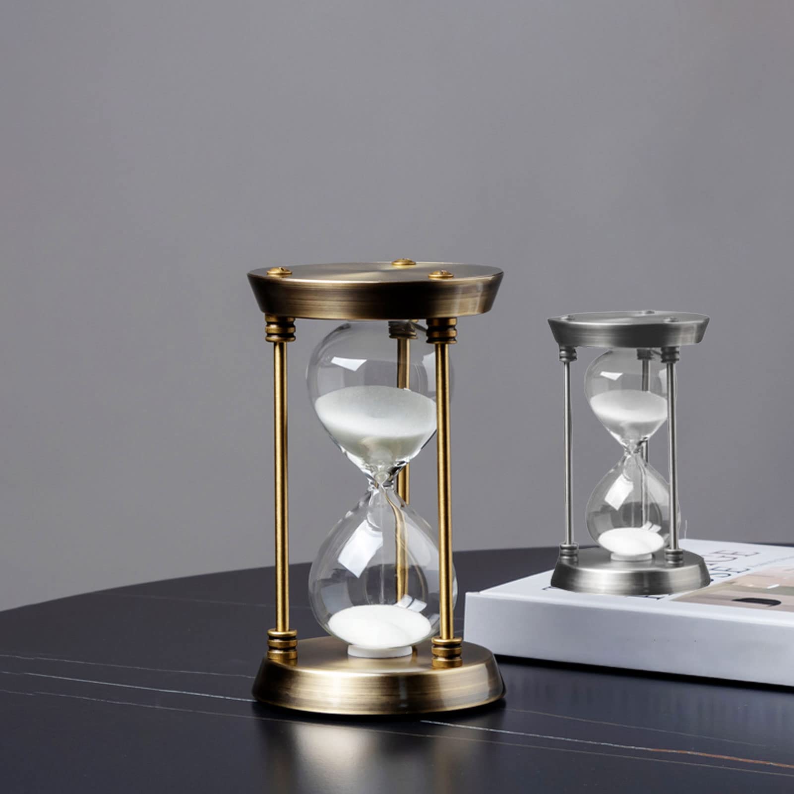 Sanduhr-Timer, großer Sanduhr-Timer, 30-Minuten-Sanduhr, Sanduhr, dekorative Sanduhr, Management-Assistent, Dekoration, Festival-Ornament for Küche, Restaurant, Wohnzimmer, Zuhause, Weihnachten (Colo