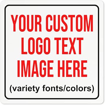 Custom Signs Outdoor Metal Sign Personalized Signs Custom Matal Sign Make Your Own Metal Sign With Text Photo Logo For Office Business Workplace Home Bar Indoor Outdoor Use 12""x12""