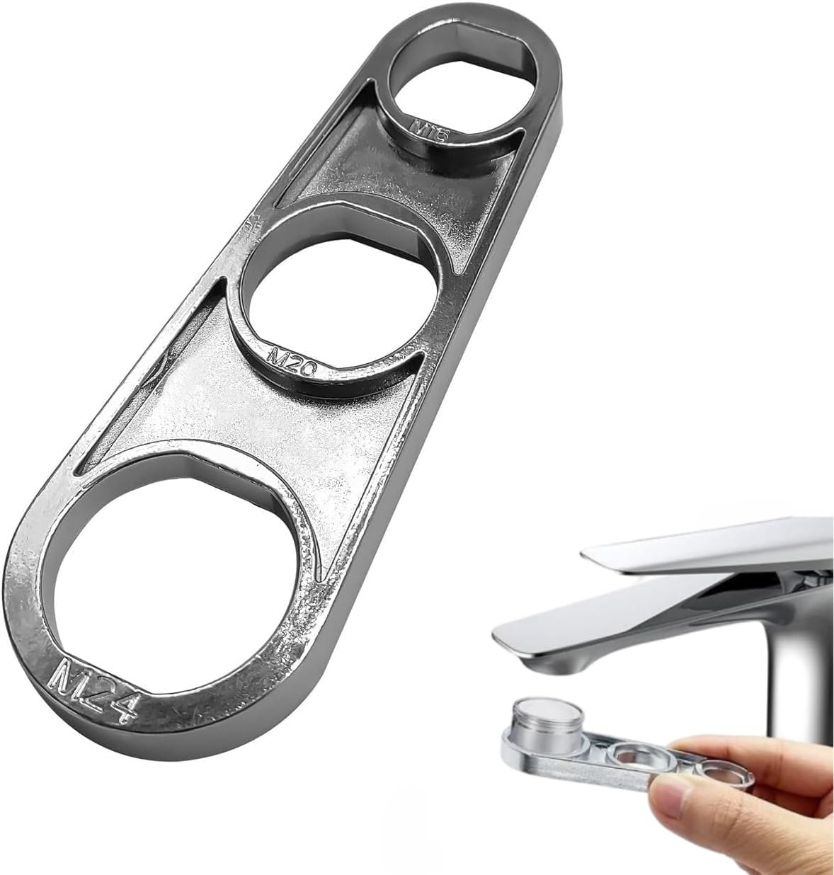 Clés de Barboteur de Robinet,Clé d'Aérateur de Robinet Multi-Usage,6 Tailles 16/18/20/22/24/28mm Universal Faucet Bubbler pour Robinet de Cuisine et de Salle de Bain