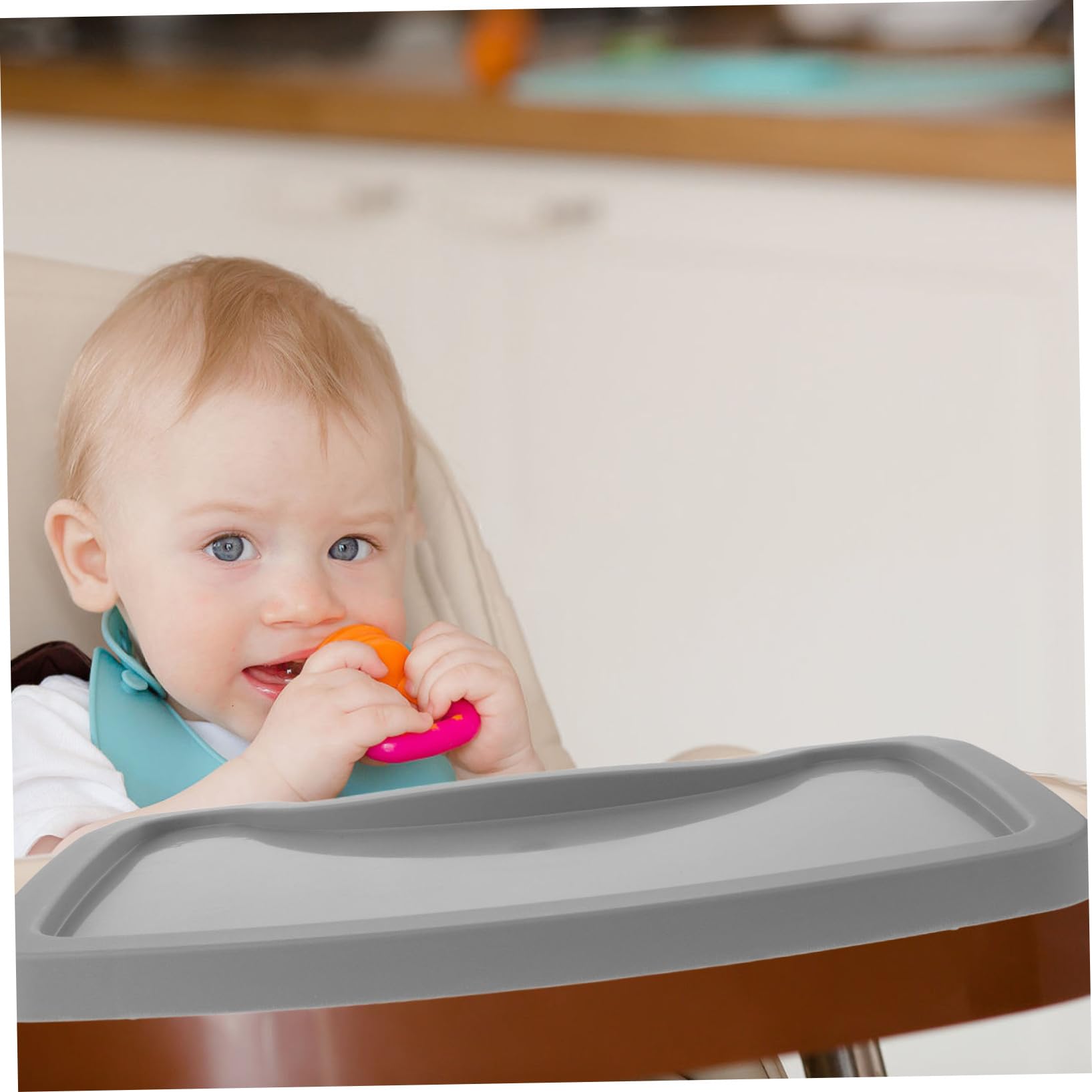 Bandeja Reutilizable de Plástico para Trona de Comedor | Pieza Extraíble, Fácil de Guardar, Estilo Moderno, Accesorio para Alimentación Infantil