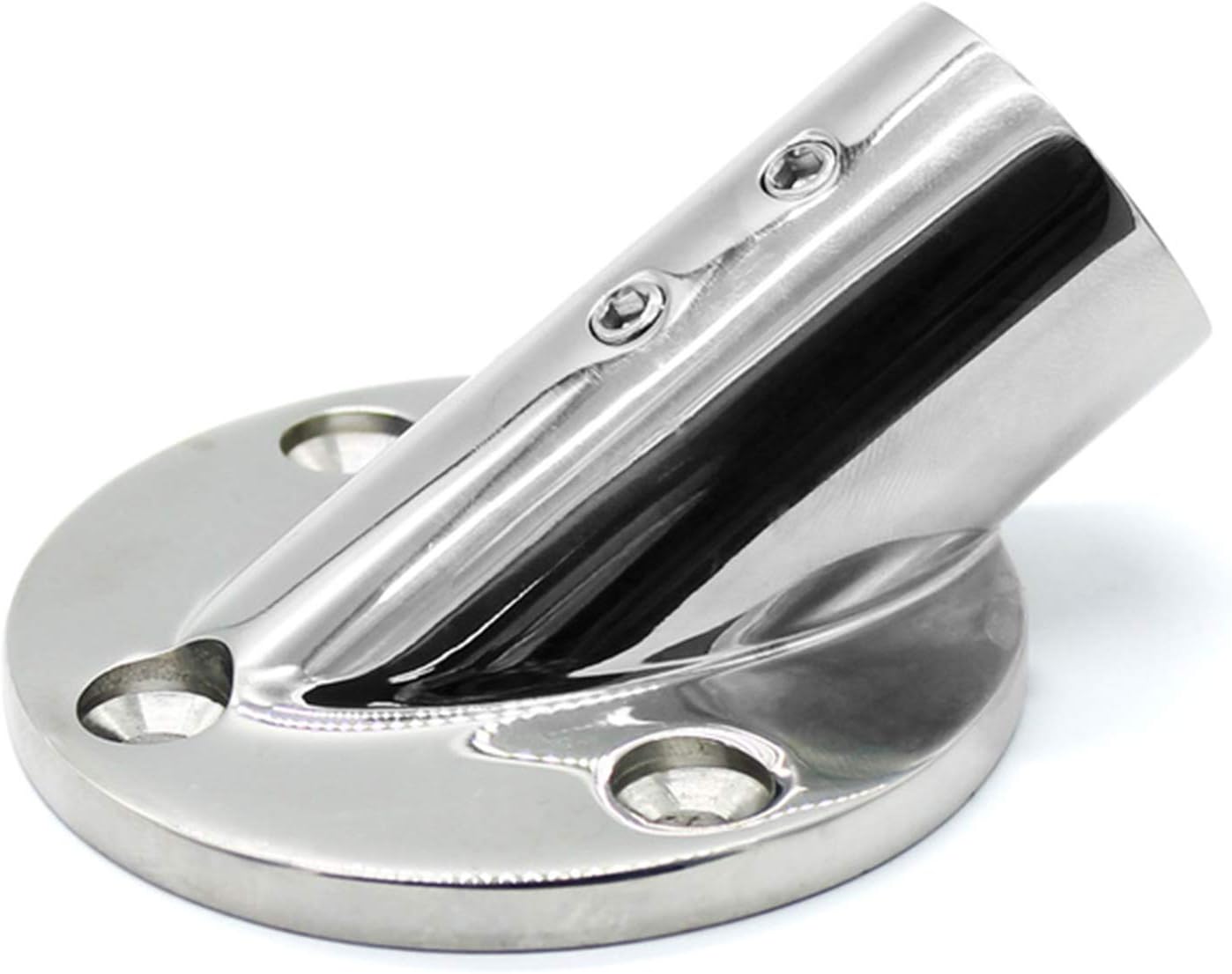 NRC&XRC Heavy Dudy 316SS Marine Boat Hand Rail Fittings 30 Degree Round Base for 7/8''Tube