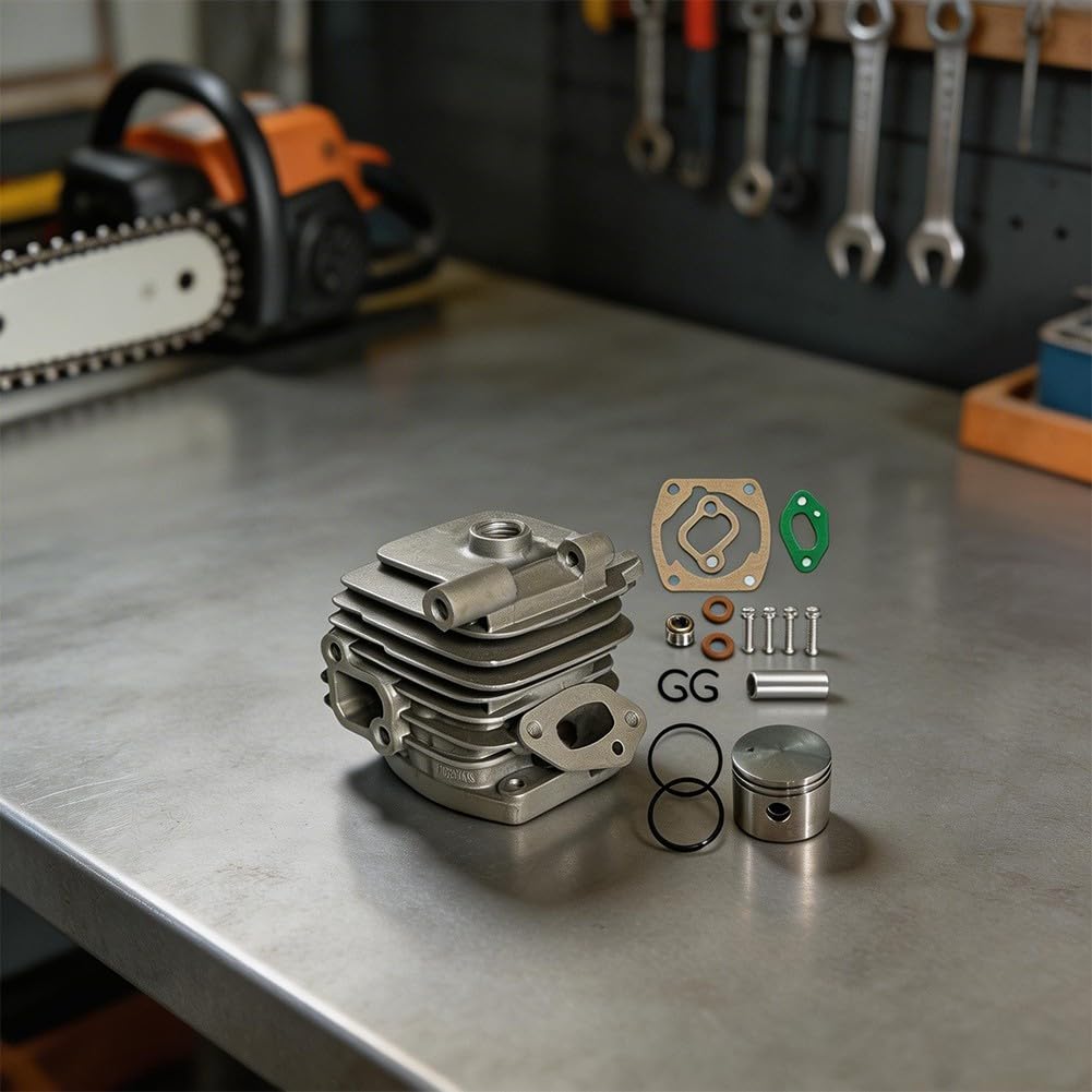 Cilindro motore in metallo per motosega Echo CS-2511, parte di ricambio P021050120 P021051920, kit compatibile con sega da potatura con manico superiore CS-2511T (motore)