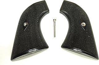Ebony Checkered Ruger New Vaquero Grips