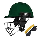 DSC Avenger PRO Premium Cricket Helmet for Men & Boys (Fixed Spring Steel Grill | Back Support Strap | Neck Guard |Lightweight| Size: Medium (Green) gallery image