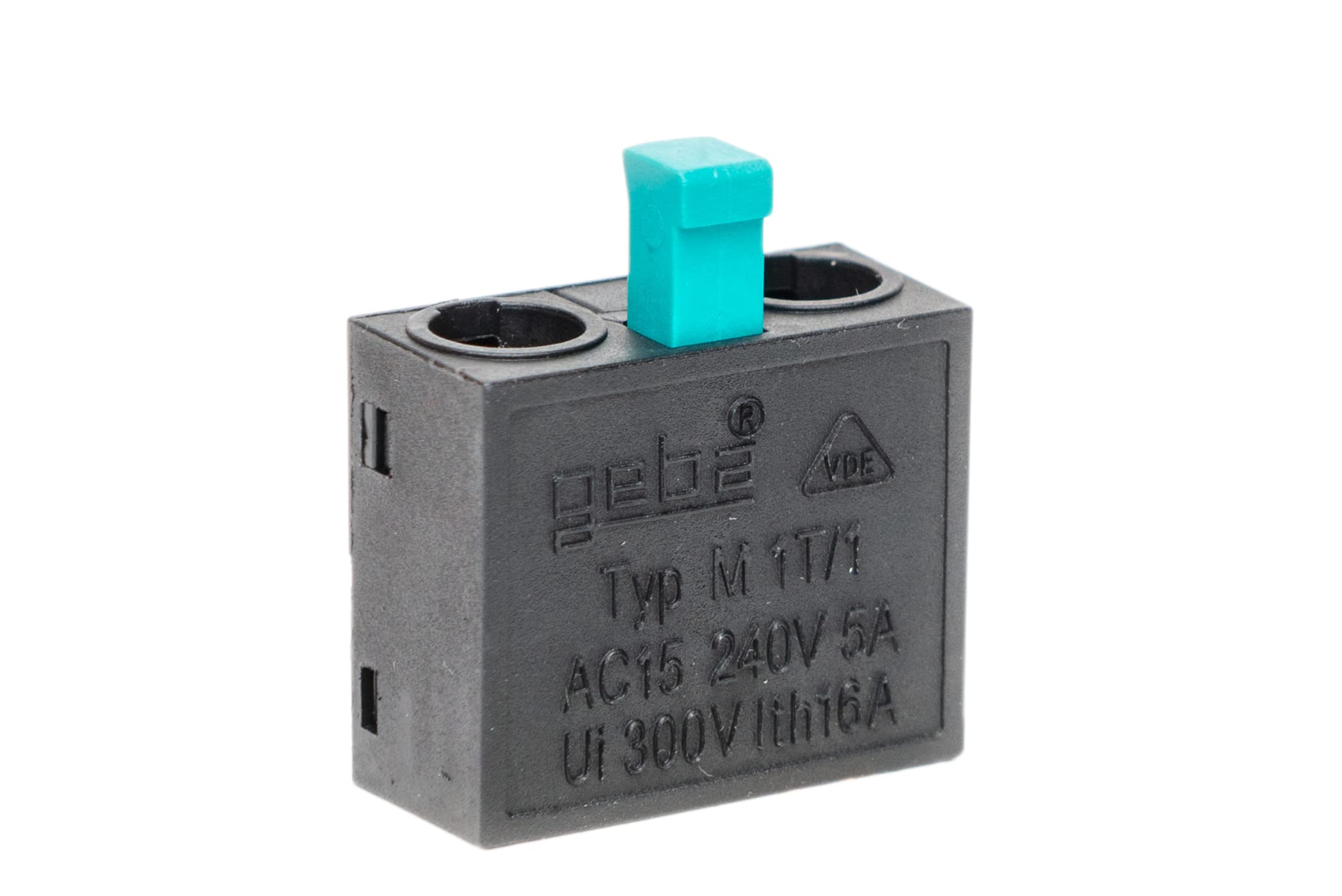 Image secondaire de Micro Interrupteur à Clé Geba M-1T/1S Noir/Vert