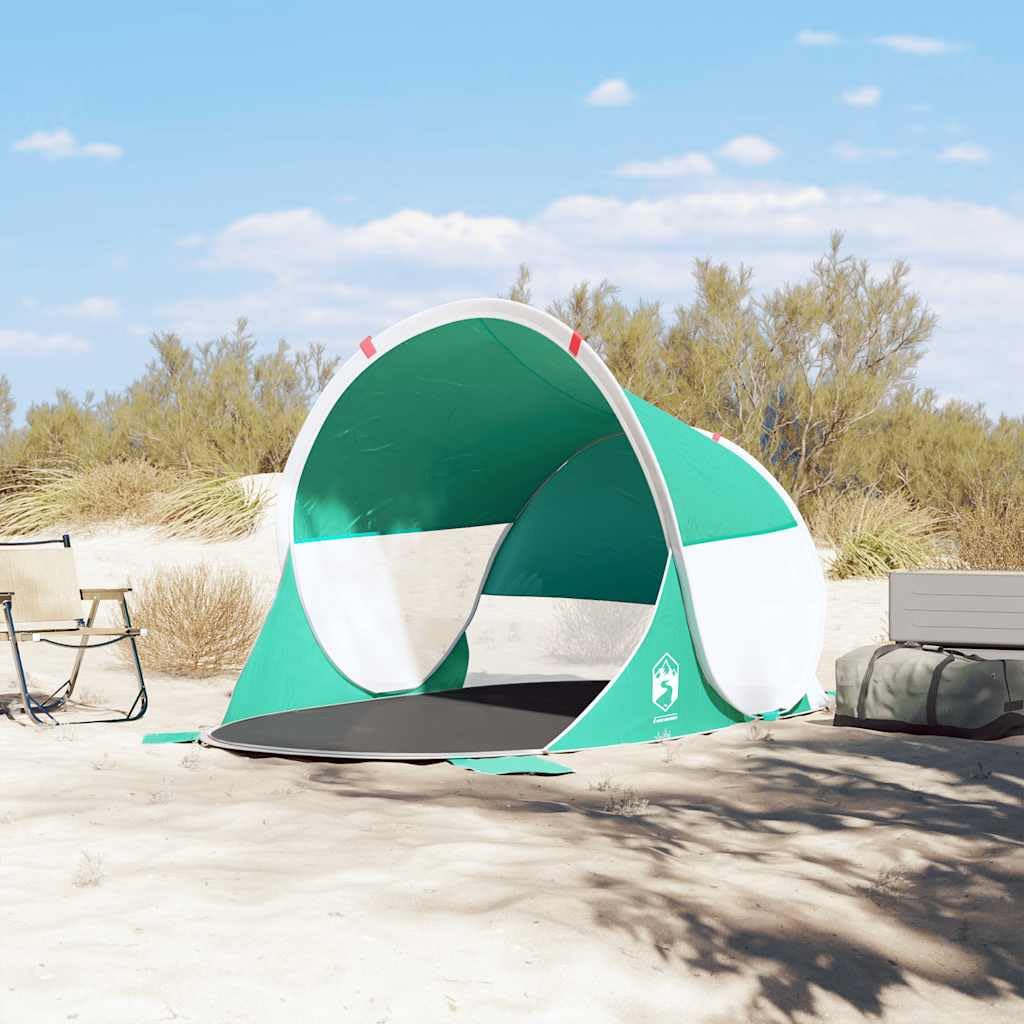 Tenda da spiaggia, pop-up blu azzurro, tenda parasole impermeabile per spiaggia e giardino, protezione UV +, tenda da campeggio leggera con borsa per il trasporto, xx cm