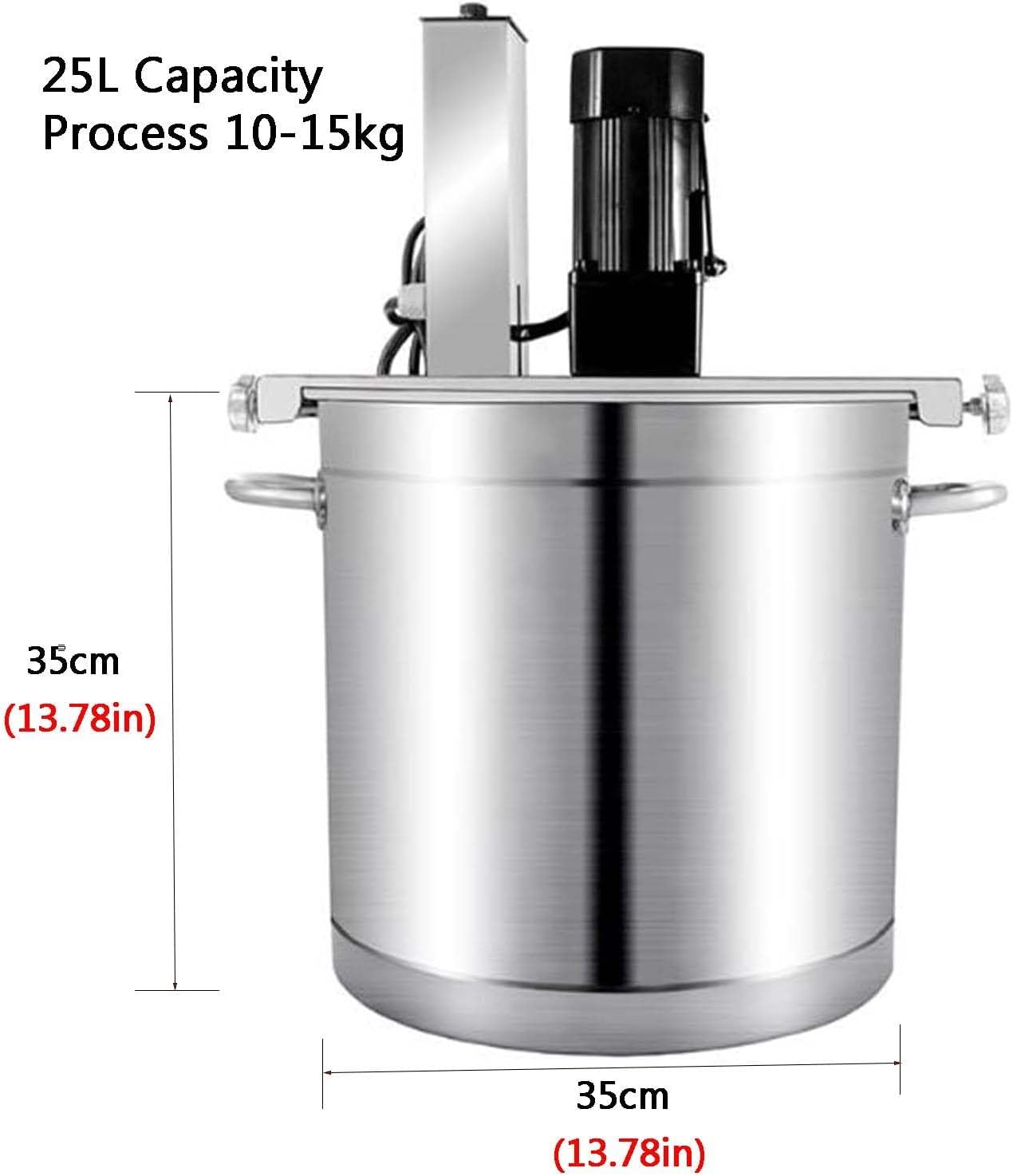 Hot Pot Stir Frying Machine,Electric Mixer Machine,Hot Pot Seasoning Bottom Soup Sauce Stirrer,One-Button Start,Adjustable Stirring Speed,For Hot Pot Base,Tomato Sauce,40l,25L