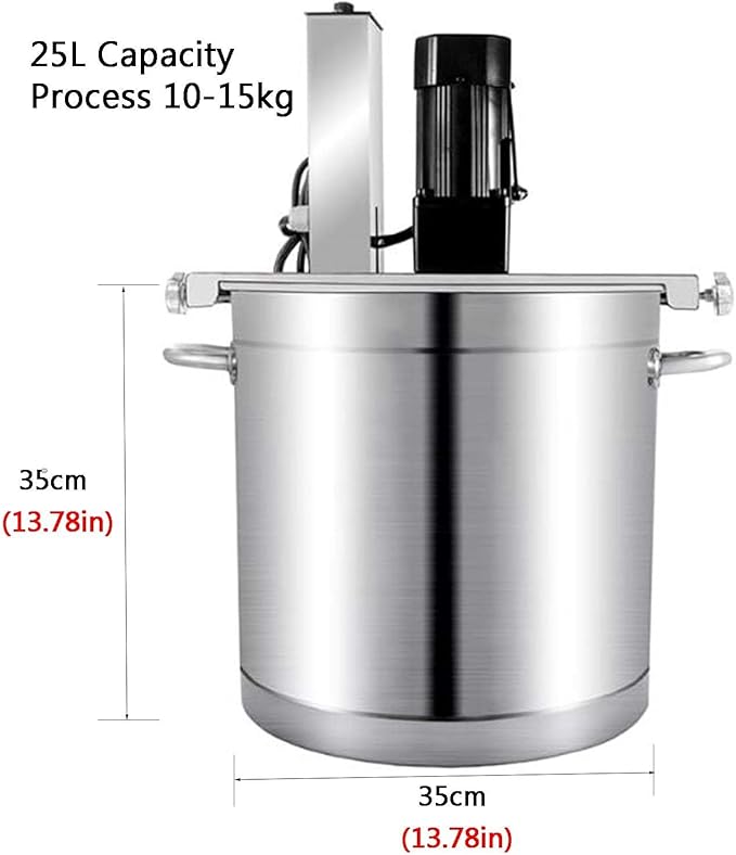 Máquina eléctrica mezcladora de alimentos, 25L, acero inoxidable miniatura 2