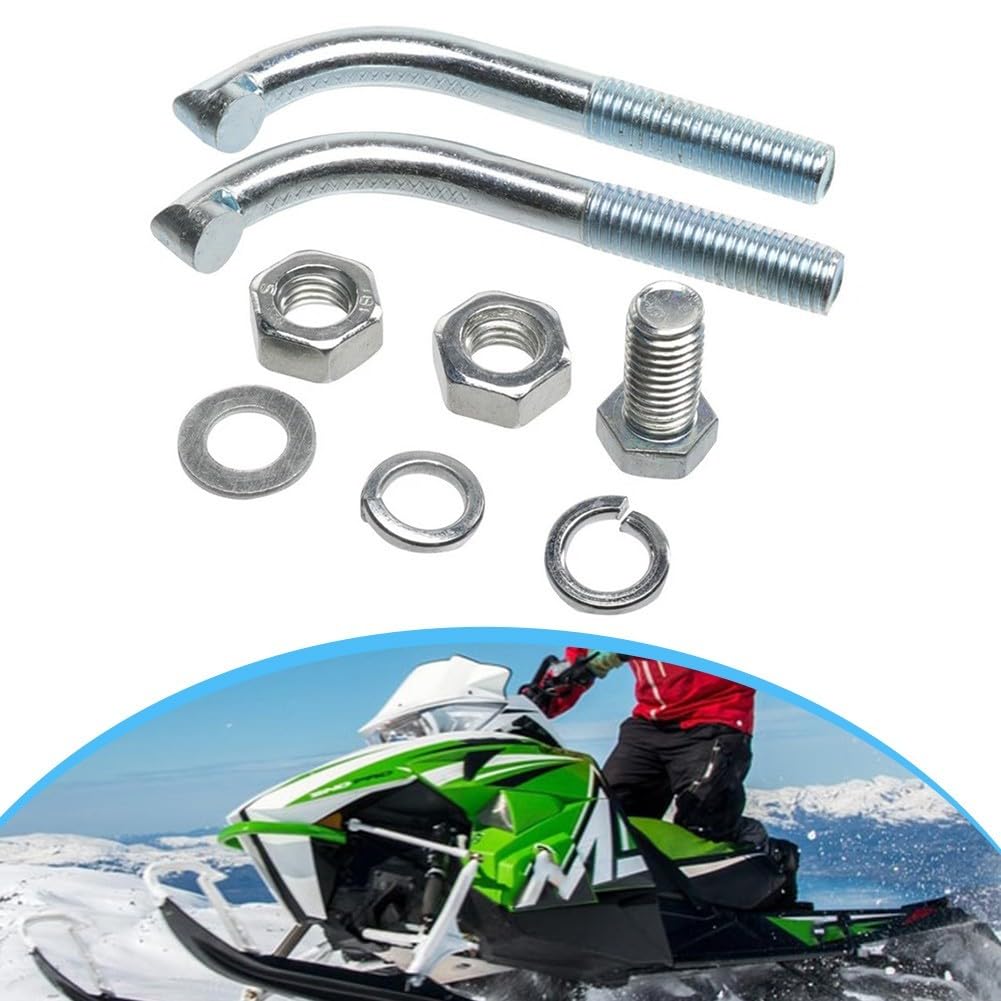 Schneemobil-Eiskratzer-Set, robustes Drahtseil für Rückwärts- und Nicht-Reverse-Systeme, 5,4 cm Schienen