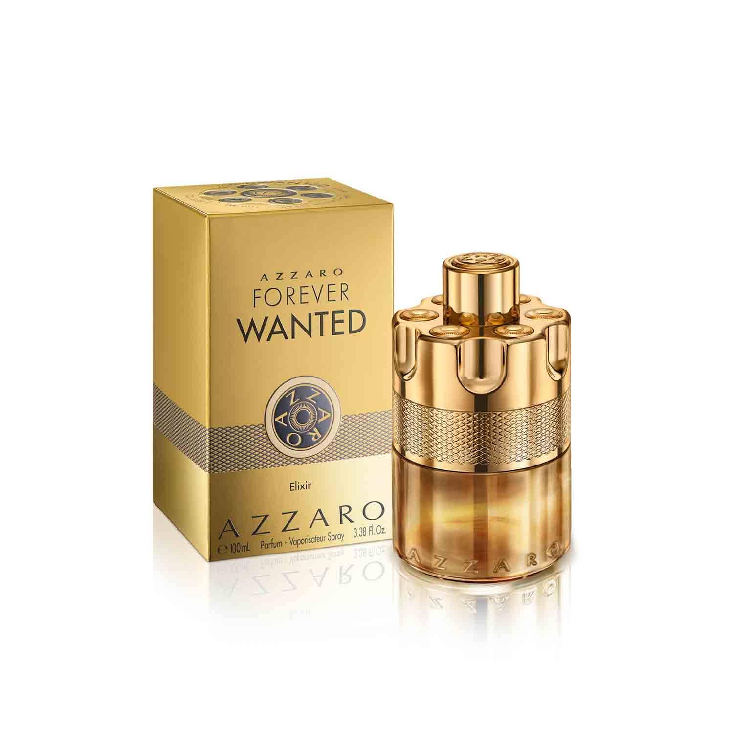Azzaro Forever Wanted Elixir Profumo Uomo, Fragranza Maschile Intensa e Audace, Note Legnose, Fruttate e Cuoiate, Con Frutti Rossi e Cardamomo Speziato, A Lunga Durata Fino a 12 Ore