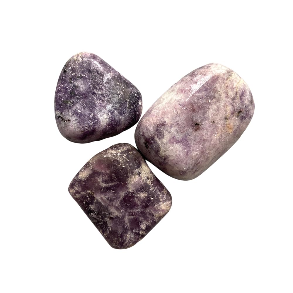 VIE Tumbled Crystals, Pack of 12, Lepidolite