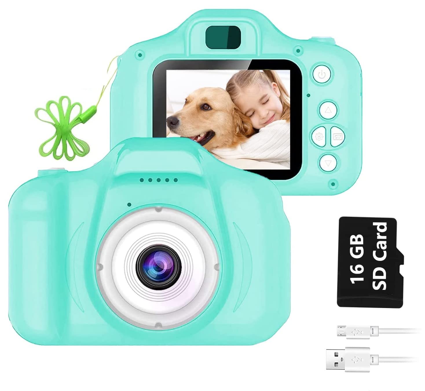 CADDLE & TOES Kids Camera for Girls Boys, Kids Selfie Camera Toy 13MP 1080P HD Digital Video Camera for Toddler, Christmas Birthday Gifts for 3-10 Years Old Children (16GB, Green) (B0BLKCR5RR) Amazon Price History, Amazon Price Tracker