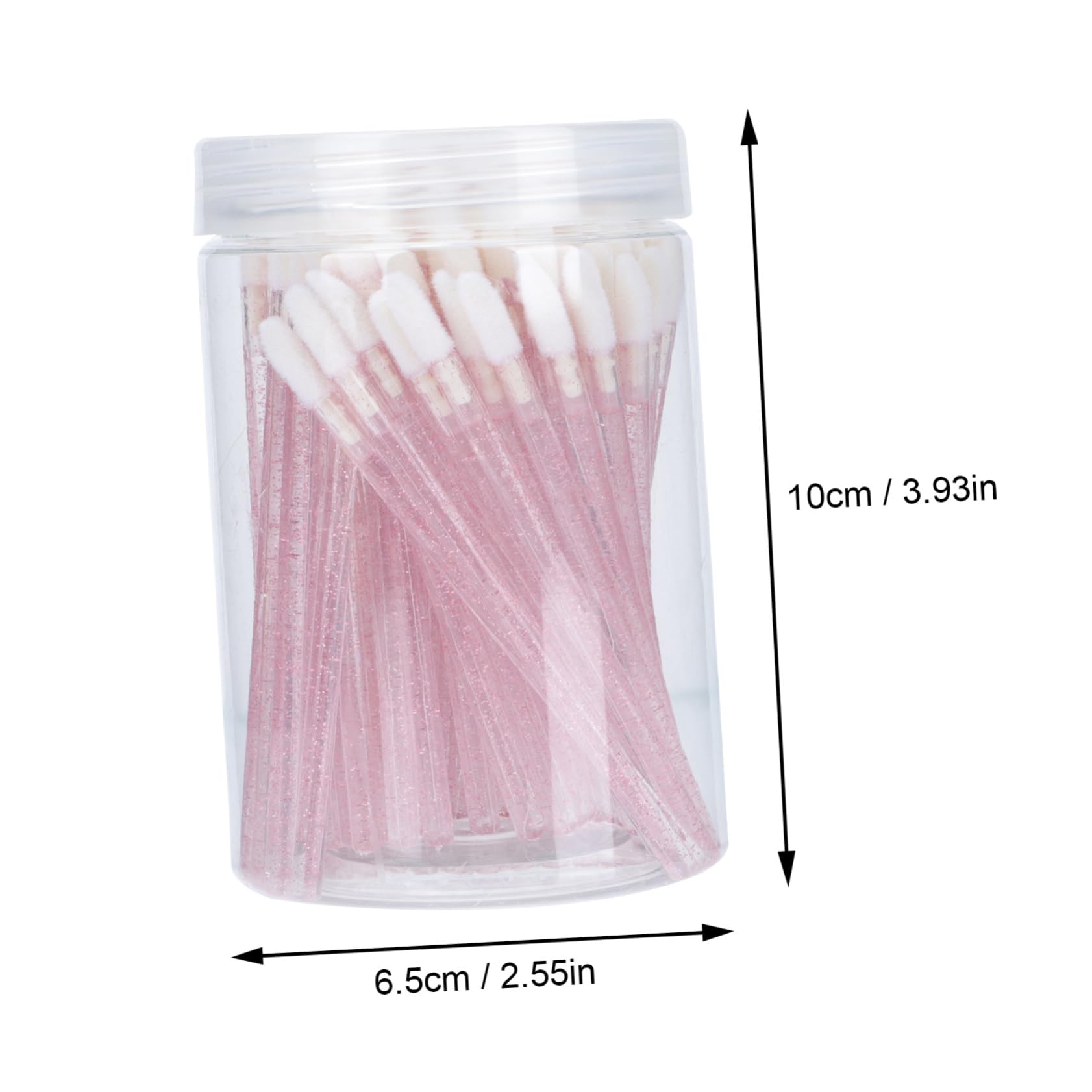 TOVINANNA Disposible Lip Brush Applicator 100pcs Lipstick Brush for Women Portable Easy to Use
