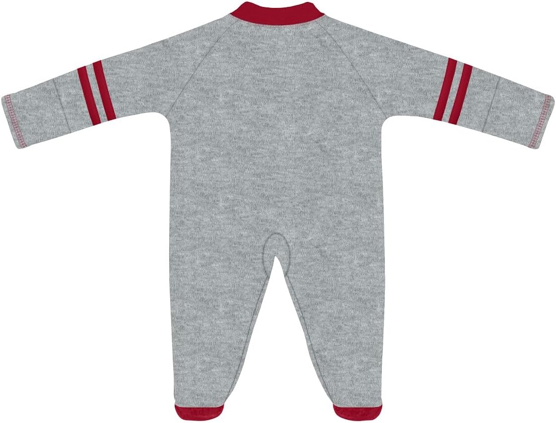 Creative Knitwear College Baby Infant Sports Shoe Footed Romper - Team Logo, Many Colors, Unisex, (0-9 Months)